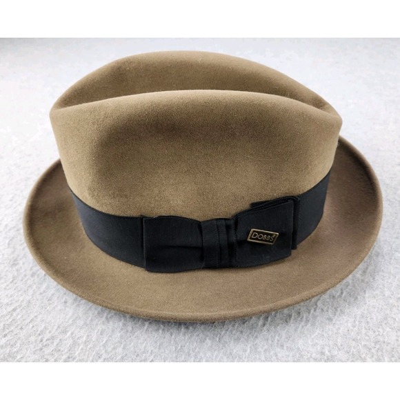 Vintage Dobbs Fifth Ave Fedora 6 7/8 Fur Felt Hat Hughes Hatcher Suffrin‎ Daily